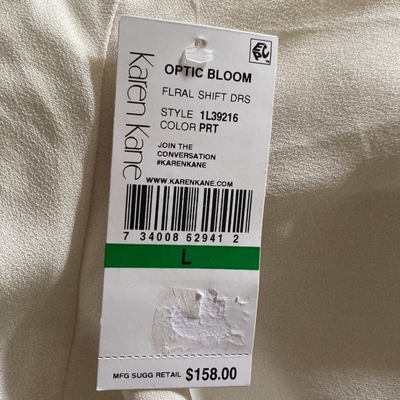 Karen Kane Optic Bloom Floral shift dress - Picture 9 of 9